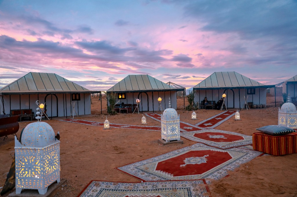 Bivouac de luxe dans le désert